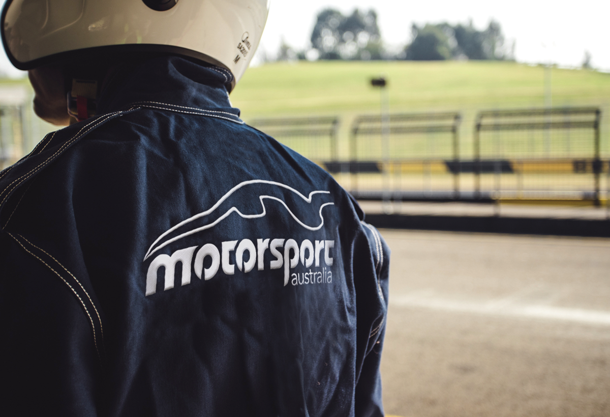 A Motorsport Australia race suit (image digitally altered)