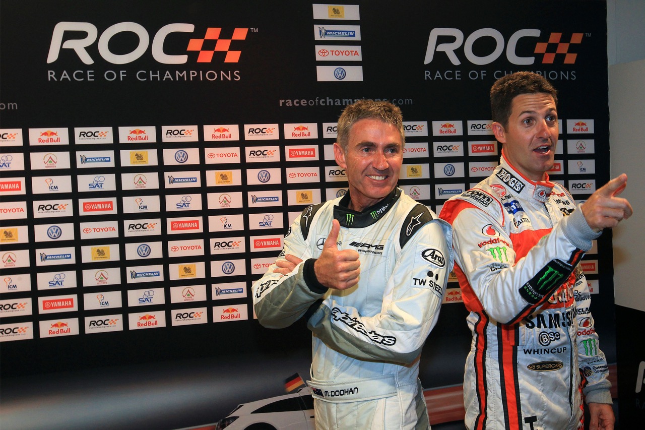 3. ROC Bangkok_Team Australia&#39;s Mick Doohan and Jamie Whincup Large