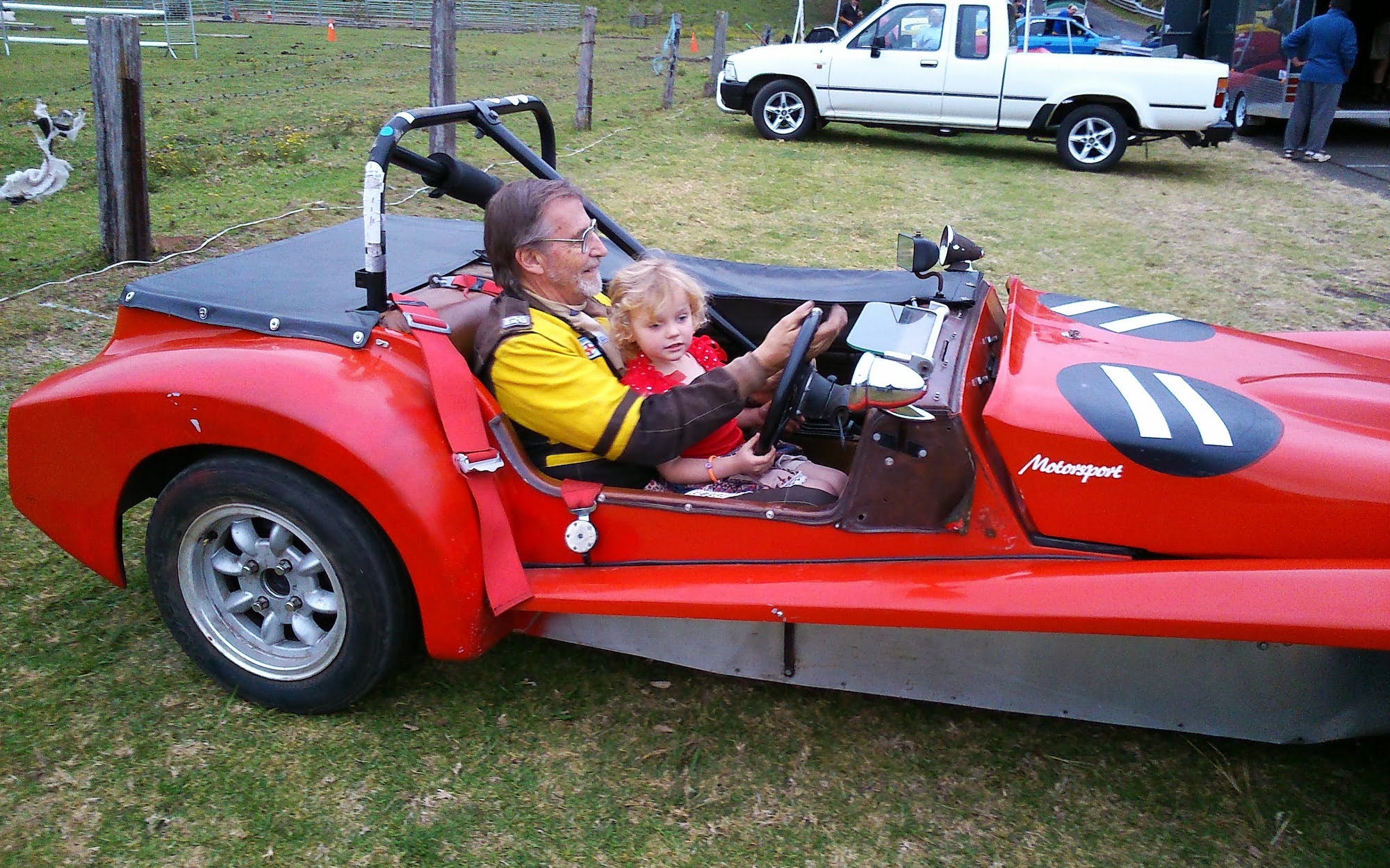 5yrs age - Dapto Hillclimb with Grandad